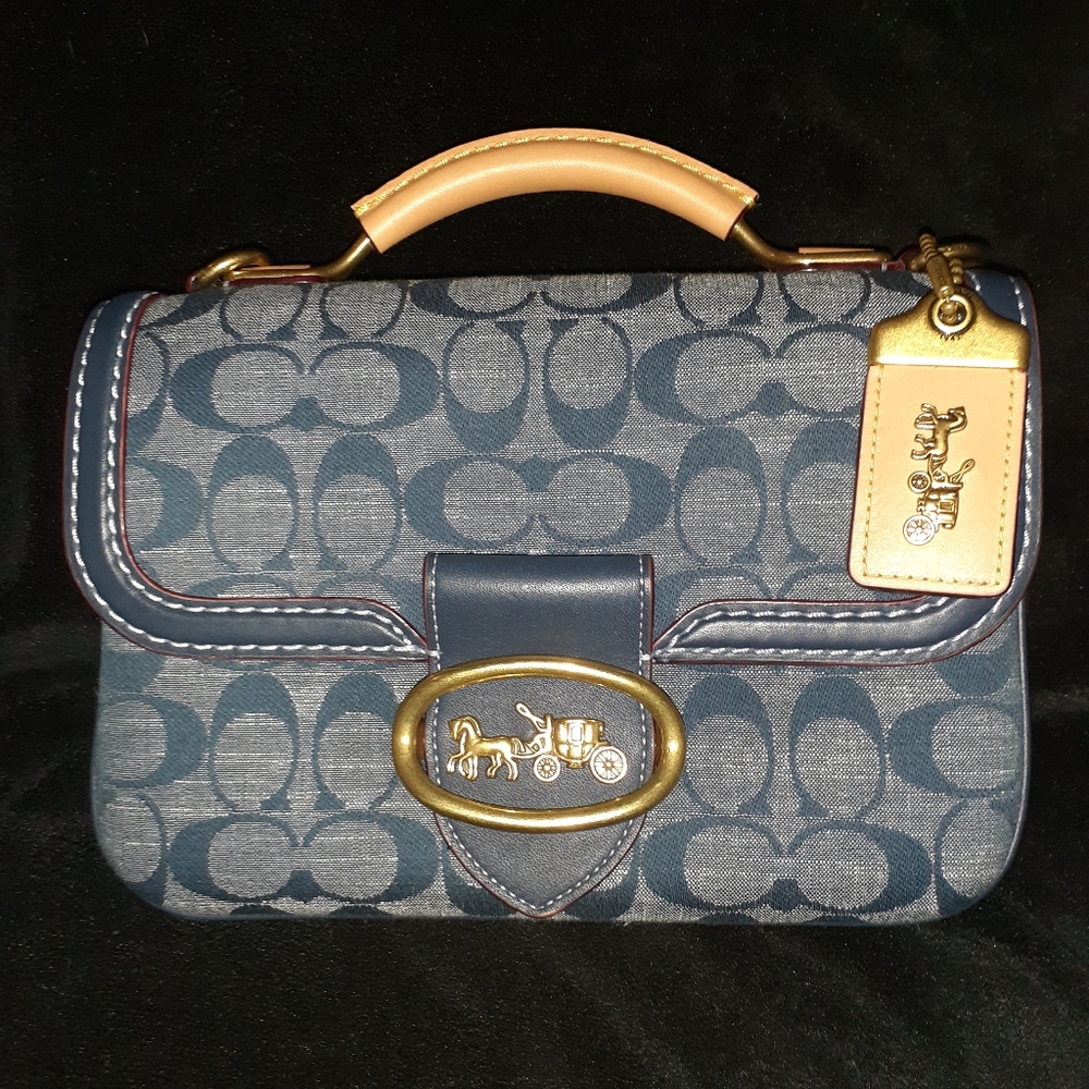 Coach 1941 | Riley Top Handle 22 Signature Chambray